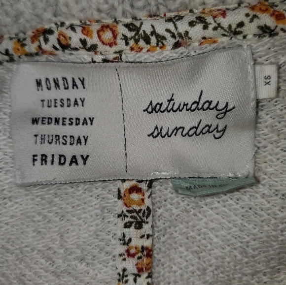 Cream Buttondown Sweater Large Collar New XS Anthropologie - Picture 6 of 6